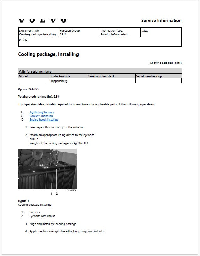 Volvo Excavator Repair Service Manual Instant PDF Download